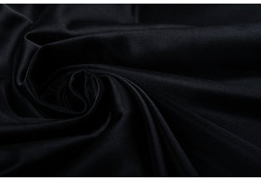 Charmeuse Futter Schwarz