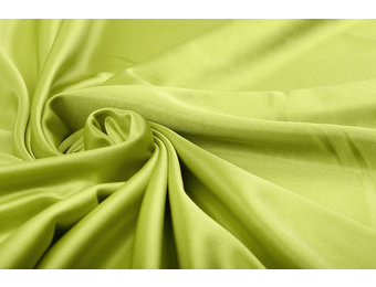 Charmeuse Futter Limettengrün