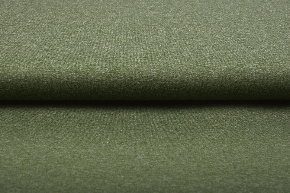 95% Cotton 5% Elastane Jersey in Moss Green 220GSM, Solid, OEKO-TEX 100