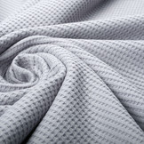 Baby Jersey Waffelpiqué Baumwolle Grau
