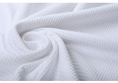 Baby Jersey Waffle Pique Fabric White