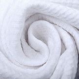 Baby Jersey Waffle Pique Fabric White
