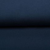 Baby Jersey Waffle Pique Fabric Navy Blue
