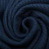 Baby Jersey Waffelpiqué Baumwolle Marine Blau