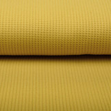 Baby Jersey Waffle Pique Fabric Ocher Yellow