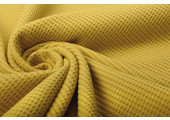 Baby Jersey Waffle Pique Fabric Ocher Yellow
