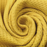 Baby Jersey Waffelpiqué Baumwolle Ocker Gelb