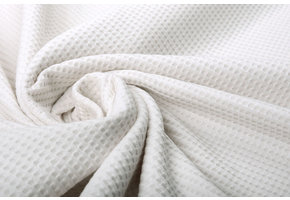 Baby Jersey Waffle Pique Fabric Creme