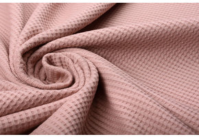 Baby Jersey Waffle Pique Fabric  Powder Pink