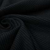 Baby Jersey Waffelpiqué Baumwolle Schwarz