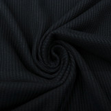 Baby Jersey Waffelpiqué Baumwolle Schwarz