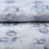 Netz Bestickt Blume Blau Rosa