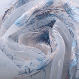 Netz Bestickt Blume Blau Rosa