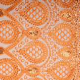 Netz Bestickt Qatra Orange
