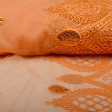 Netz Bestickt Qatra Orange