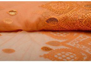 Netz Bestickt Qatra Orange