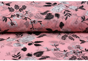 Mesh Geborduurd Mawhero Roze