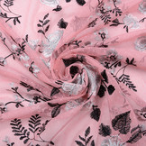 Mesh Embroidered Mawhero Pink