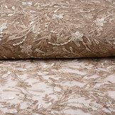 Netz Bestickt Manga Taupe