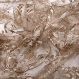 Netz Bestickt Manga Taupe