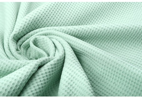 Baby Jersey Waffle Pique Fabric Light Old Green