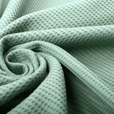Baby Jersey Waffle Pique Fabric Old Green