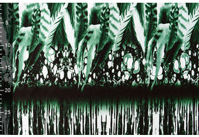 Tricot Lycra Plumas Green