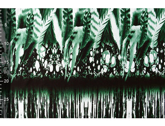 Tricot Lycra Plumas Green