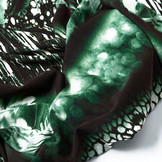 Tricot Lycra Plumas Green