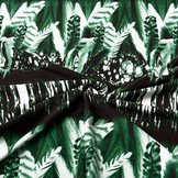 Tricot Lycra Plumas Groen