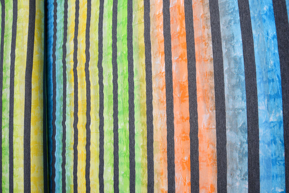 Jersey Viscose Grote Streep Multicolor 5
