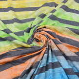 Jersey Viscose Grote Streep Multicolor 5