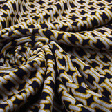 Viscose Punta Di Roma Link Chain Navy