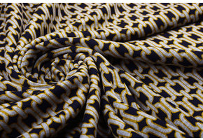 Viscose Punta Di Roma Link Chain Navy