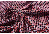 Viscose Punta Di Roma Small Link Chain Navy Red