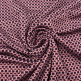 Viscose Punta Di Roma Kleine Schakelketting Marine Rood