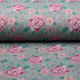 Nicky Velours Flowers Grey