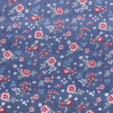 Nicky Velours Small Flowers Dark Lilac