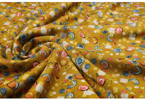 Viscose Punta Di Roma Circlio Oker Geel