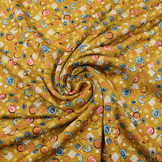 Viscose Punta Di Roma Circlio Oker Geel