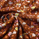 Viscose Punta Di Roma Circlio Bruin