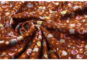 Viscose Punta Di Roma Circlio Bruin