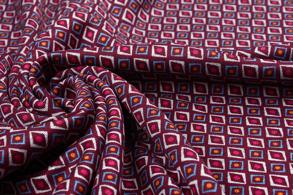 Viscose Punta Di Roma Diamond Bordeaux
