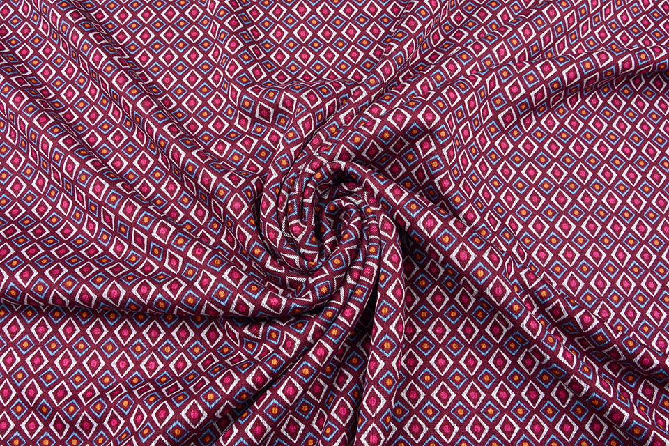 Viscose Punta Di Roma Diamond Bordeaux