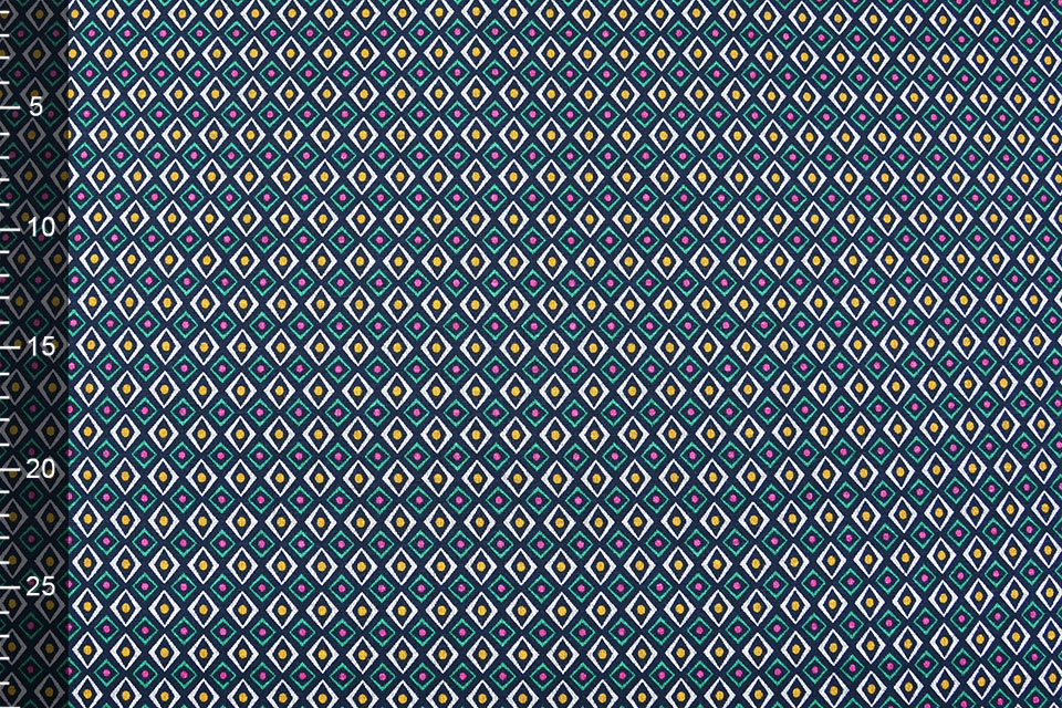 Viscose Punta Di Roma Diamond Marine Blauw