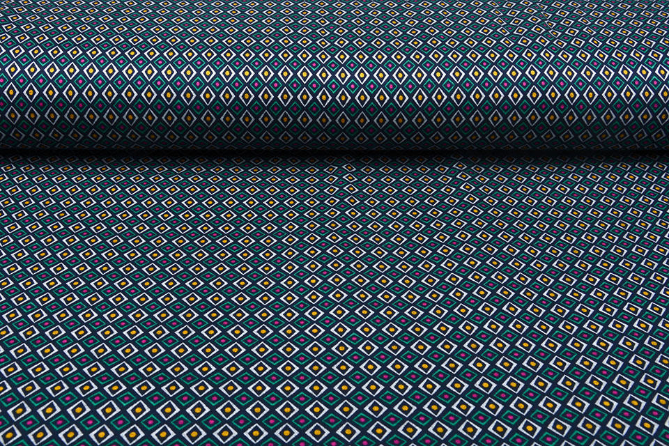 Viscose Punta Di Roma Diamond Marine Blauw