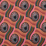 Scuba Crepe Bedruckt African Print Rosa