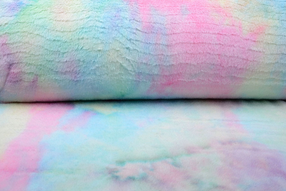 Kurz Zottelplüsch Multicolor