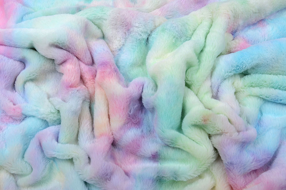 Kurz Zottelplüsch Multicolor