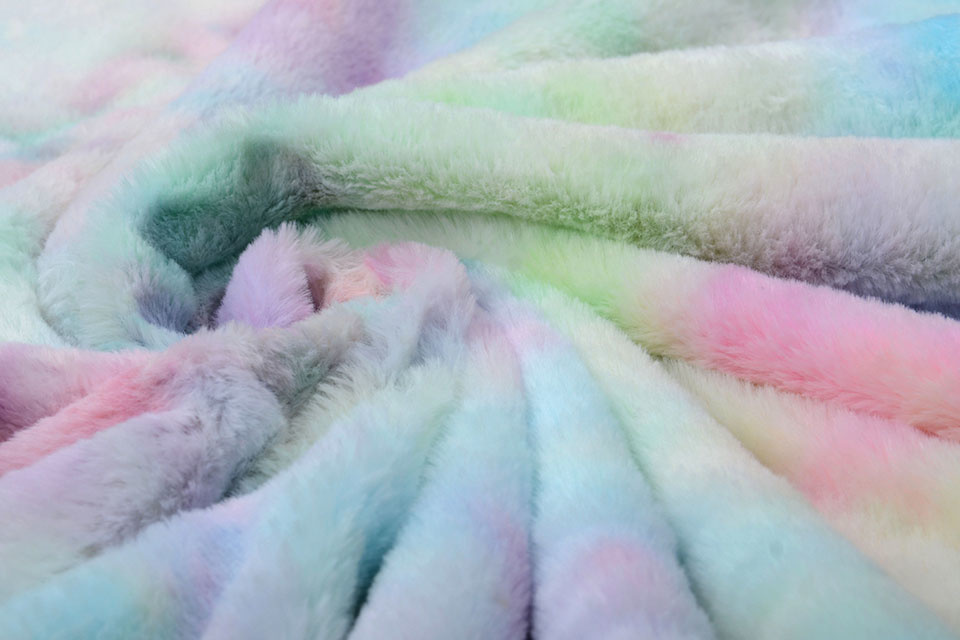 Kurz Zottelplüsch Multicolor